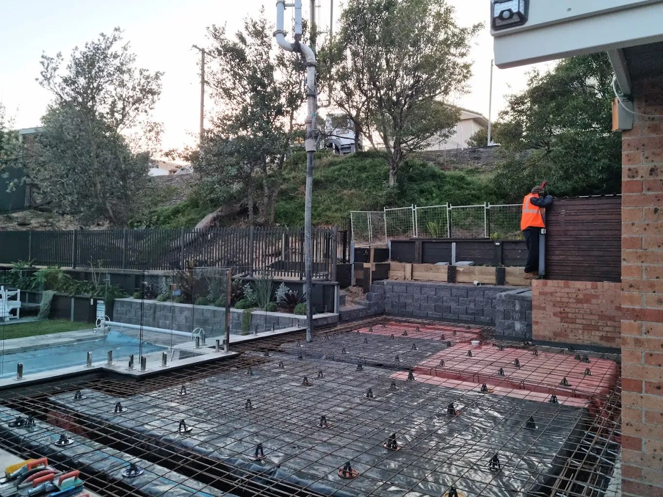 Concrete shed slab pour by M.A.S Concreting