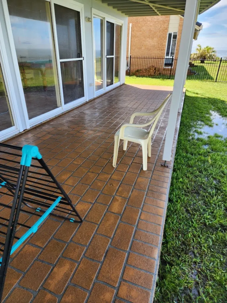 Exposed aggregate concrete driveway on the South Coast NSW